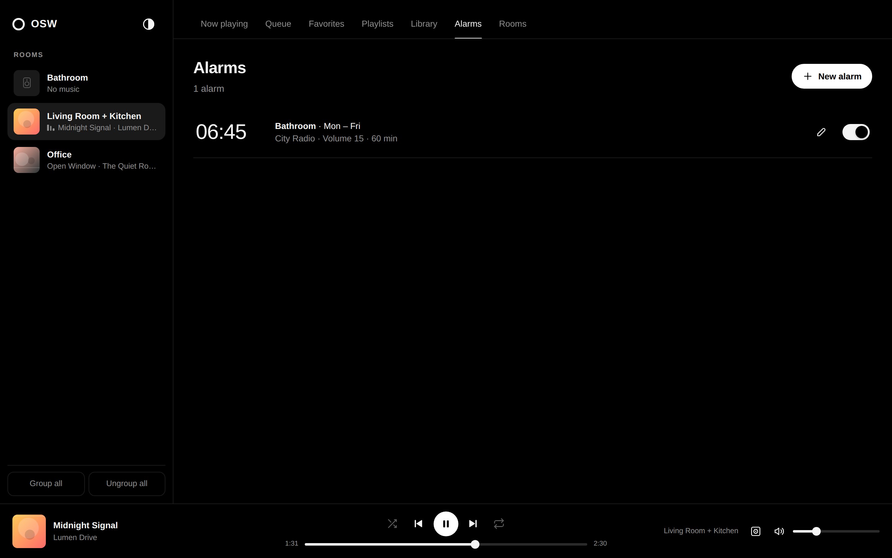 Alarms